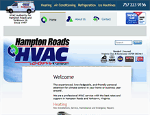 Tablet Screenshot of hamptonroadshvac.com